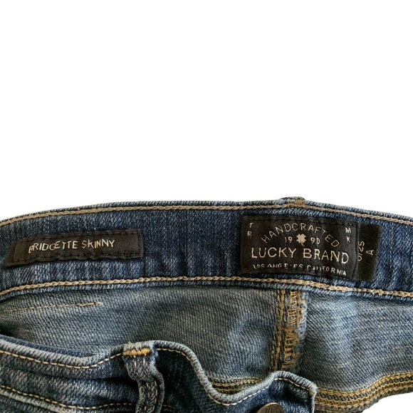 Lucky Brand 'Brigdette Skinny' Womens Jeans Tag 0 Blue Mid-Rise W25xL27 Denim - Picture 4 of 13